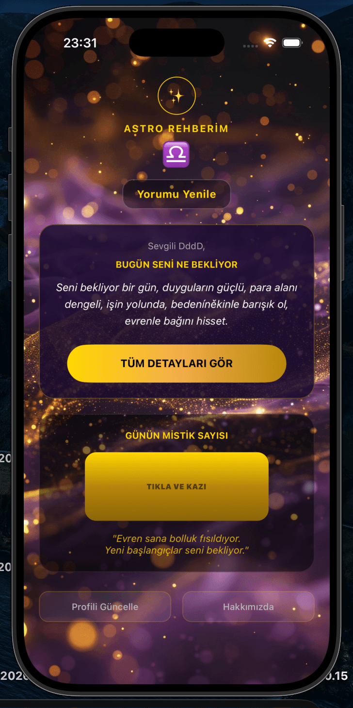 Profil Akışı ekranı