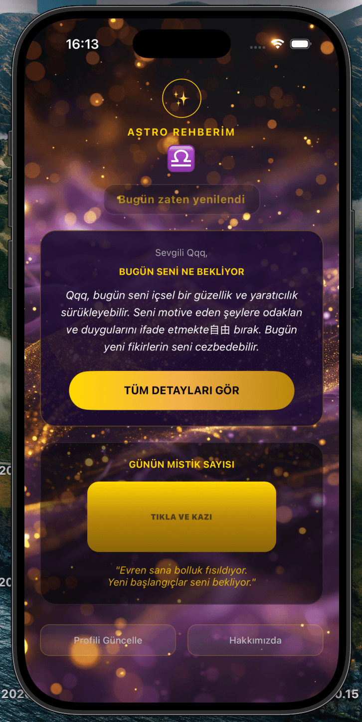 Kart Seçimi ekranı